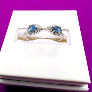 Bomb Party - Sapphire Split Ring